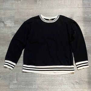 Wonder Nation Black and White Crewneck Shirt